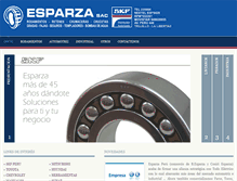 Tablet Screenshot of esparzaperu.com